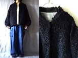 【y様専用ページ】黒/ウールループtweed ブルゾンコートの画像