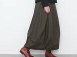 balloon skirt / D khaki　スカート丈 91cmの画像