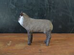 革のオブジェ　カモシカ