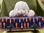 眠りウサギのティッシュカバー