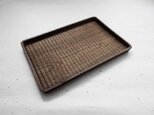 我谷盆 栗 26×18×2cm ブラウンの画像