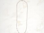 〔Silver925〕WツイストネックレスSV(7W-N044)の画像