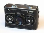 【blitzen6さま 売約済み】ローライ35用 カメラケース 本革 ブラック #155の画像