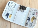 ねこ大集合！　洗濯ねこ　３つ折りキーケース　マグネットホック　猫　ネコ　ねこ