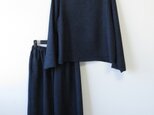 ＊アンティーク着物＊葡萄模様小紋のワイドパンツセットアップ（ゆったりサイズ）の画像
