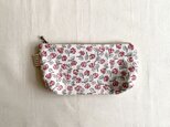 feedsack pouch ~red flower~の画像