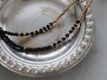 double necklace black