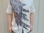 善工房×Ubatamaコラボシャツ（羽柄）の画像