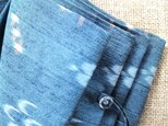 日傘紬（ブルーつばめ井桁絣A）05303の画像