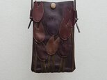 tulip leather mobile case [dark brown]の画像