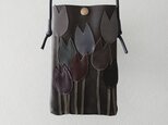 tulip leather mobile case [dark gray]の画像