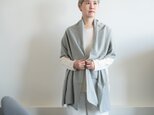 OrganicCotton×カシミヤ　 ビエラフランネルストール【ジュニパーベリー染め】の画像