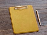 革のクリップボード A5サイズ　カラーオーダー