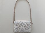 antique lace shoulder bag [beige]の画像