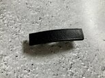 シンプルな本革のミニバレッタ【黒/4cm】の画像