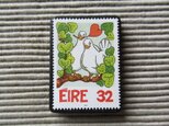 アイルランド　グリーティング切手ブローチ 8578の画像