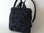 motif lace daypack [medium/black]の画像