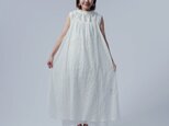 【soco】清涼感たっぷり エンブロイダリーレースドレス / 白色 a004f-wht1の画像