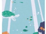 手ぬぐい 綿 　日本のかたち　海の画像