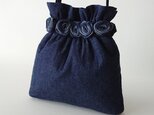 rose denim pochetteの画像