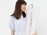 Grace　Tシャツ トップス コットン　ブロードストラップ袖　ドローストリング 　スクープネック　レディース / 藍繩紋の画像