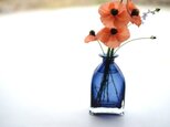 藍色の角花入の画像
