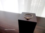 【受注生産】Graceful Ring◆キュービックジルコニア3ｍｍ◆GOLD　ダイヤモンドカットチェーンの画像