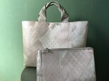 佐賀錦Kimono帯Bag 襷ショルダー&ポーチsetの画像