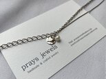 Silver Metal Chain 華奢シンプル淡水パールチェーンブレスレット