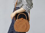 コロンとまんまる(20cm)☆2WAYショルダーかごバッグ♪ショルダーバッグ アタバッグ