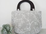 wood♡麻刺繍トートbagの画像