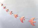 水晶と鳥のガーランド