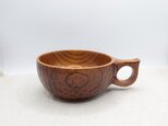 拭き漆のスープカップ【送料無料】の画像