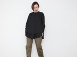 アウトレット　Kasane blouse / blackの画像