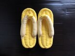 【FLIP TEE FLOP】24cm 布ぞうり《イエロー》《グレンチェック》【No.170】