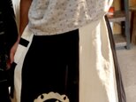 帯芯と家紋のギャザースカートの画像