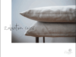 『 Linen cover 』リネン座布団カバー（八端判）の画像
