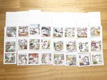 猫まみれ「二十四節気」24柄セットメモの画像