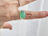 [オーストラリアの新緑chrysoprase]ringの画像