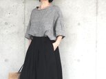 リネン千鳥柄のワイドトップス　 No.277の画像