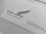 【スライドアジャスターネックレス専用チャーム】14kgf アコヤベビーバロックドロップ3.5ｍｍ　チャーム・スルー　の画像