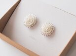 shimo oval 霜 イヤリング