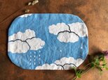 ☆sale☆藍棒染めプレイスマット　雲b
