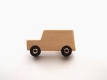 ギター銘木端材でつくった車の下道ブローチ　aibow series"MP-N" メープルの画像