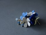 bouquet of blue flower mix