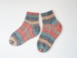 手編みの靴下　ショート丈の画像