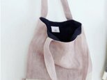 小さな手提げbag    グレイッシュピンクの画像