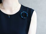 【リース ブローチ・Lサイズ】青の洞窟の結晶