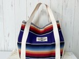 ♥♥ 鮮やかなストライプのトートバッグ【ブルー系】♥♥