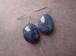 【RP】Big Dumortierite Earrings／デュモルチェライトピアスの画像